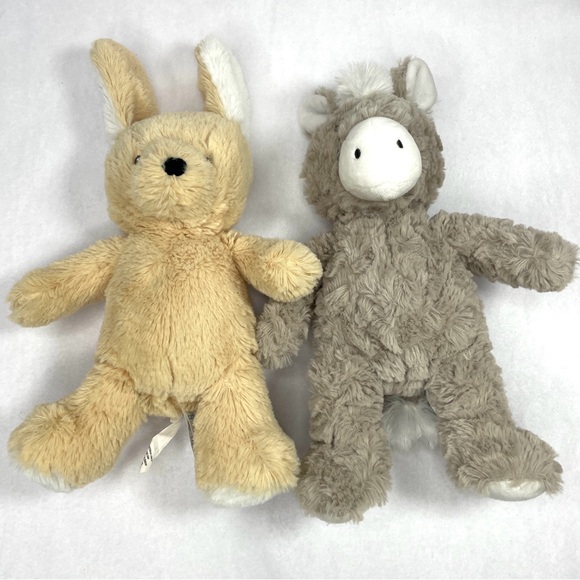 Carters Gray Donkey & Golden Retriever Lab Puppy Lot of 2 - Picture 5 of 8